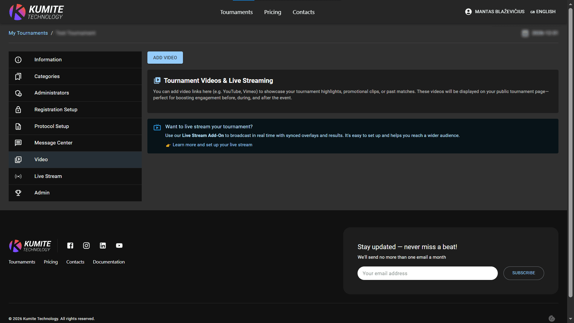Страница Видео