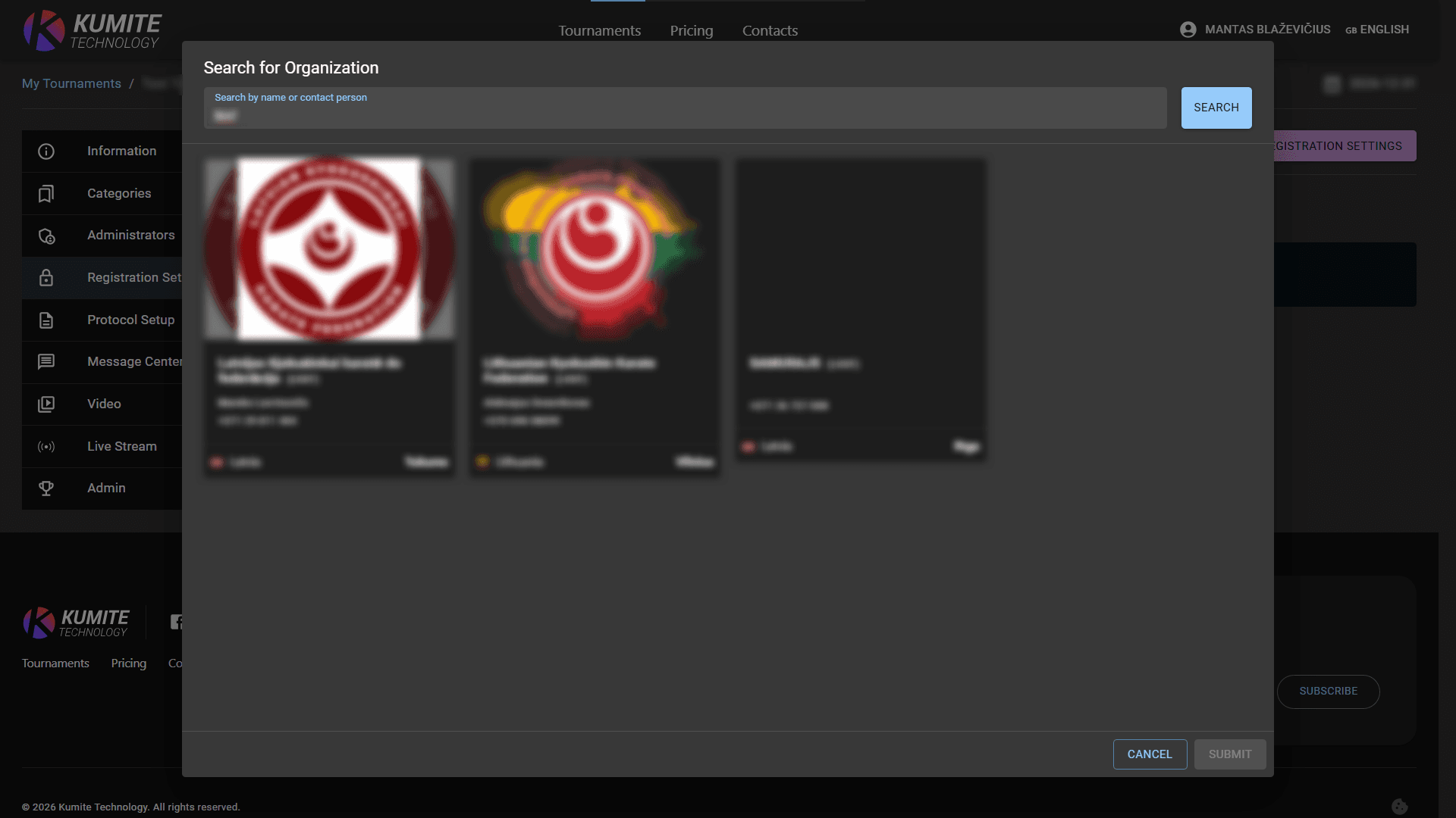 Поиск Организаций