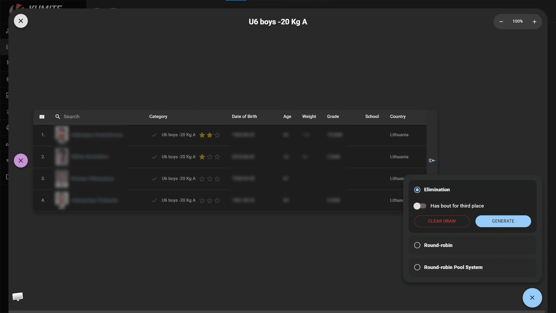 Значок Создания Жеребьёвки