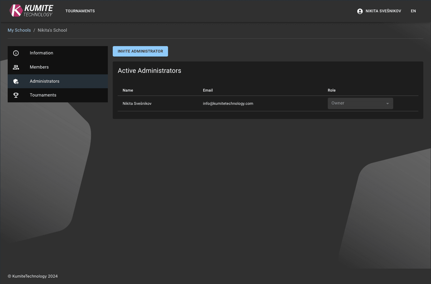 Страница администраторов школы