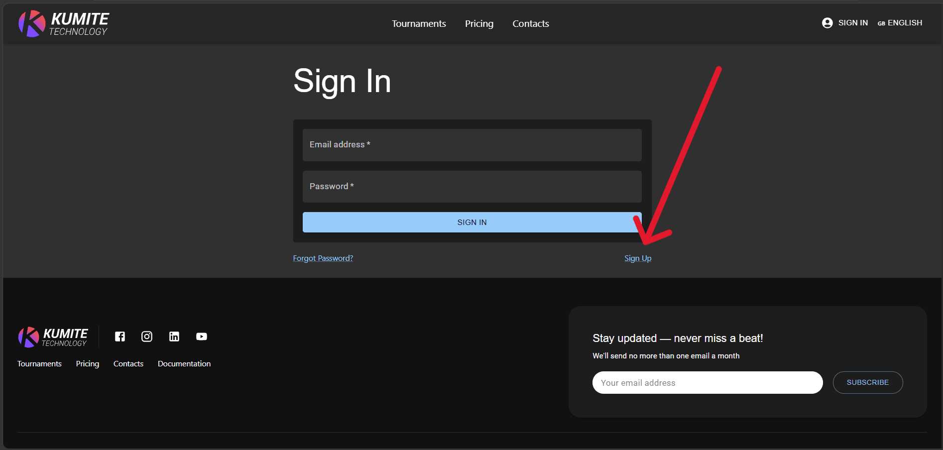 Sign Up