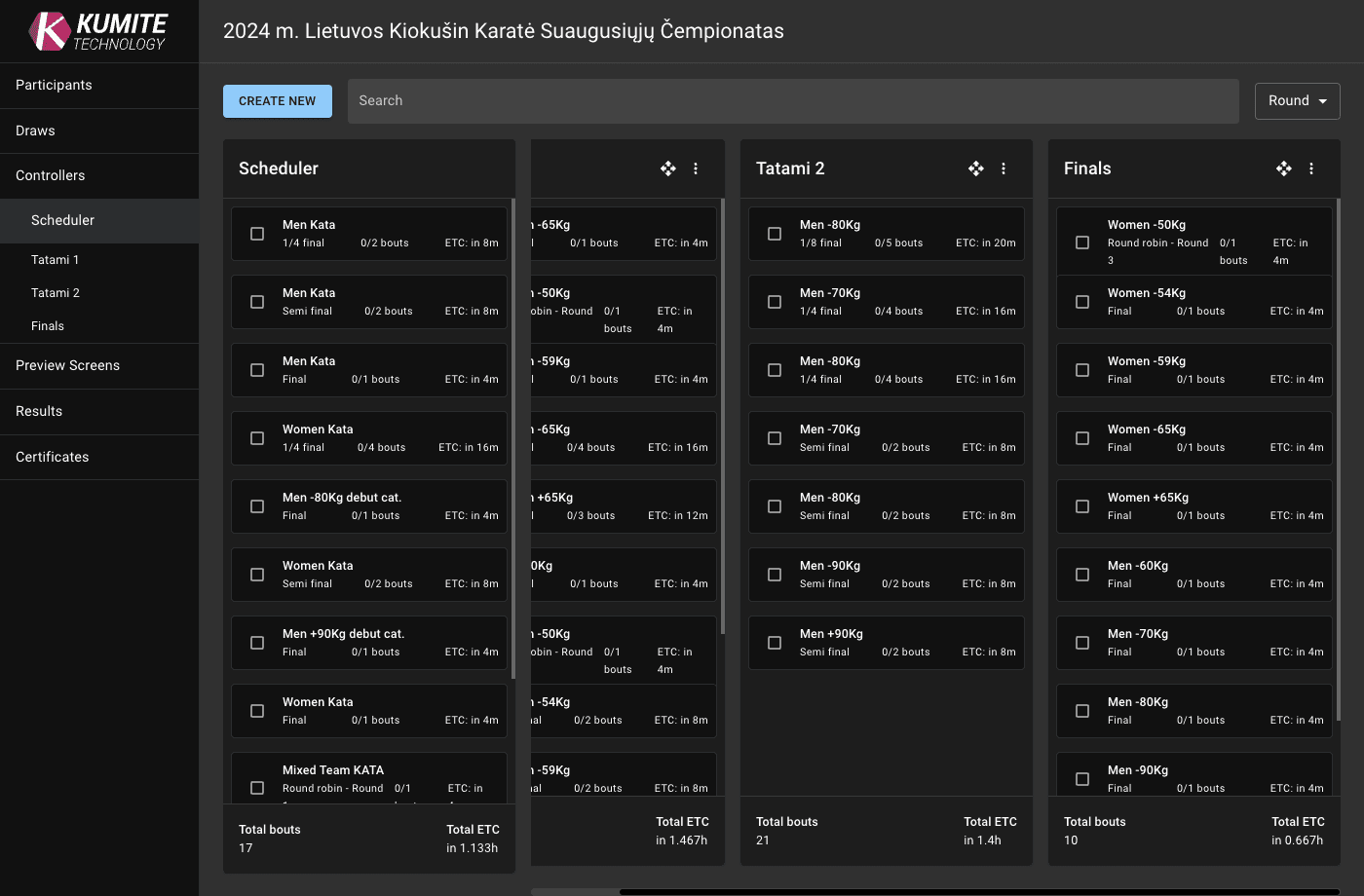 Назначение финалов