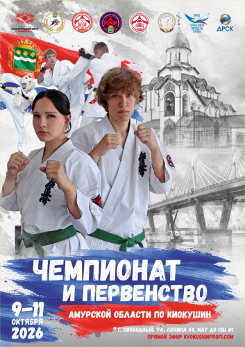 Чемпионат и первенство Амурской области по киокушин